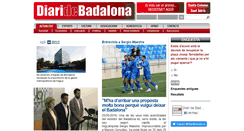 Desktop Screenshot of diaridebadalona.com
